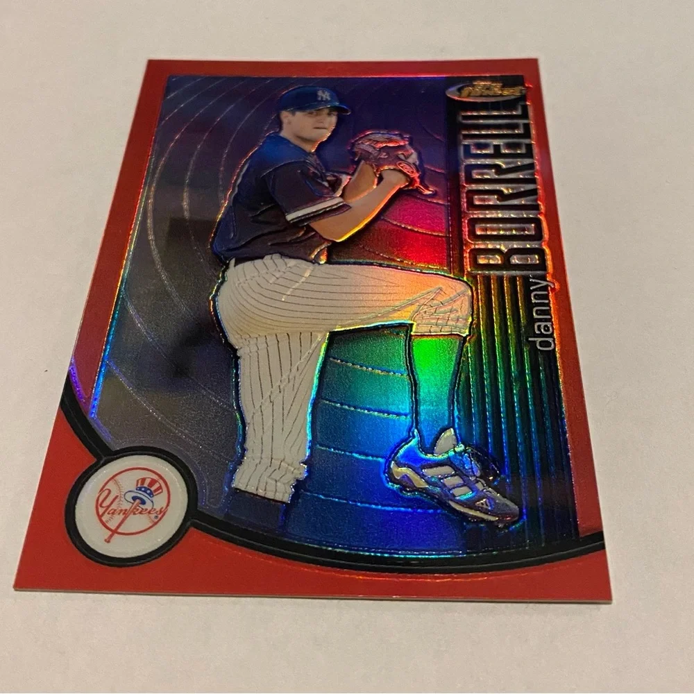 Danny Borrell Rare!! 2001 Topps Finest Refractor Baseball card vintage